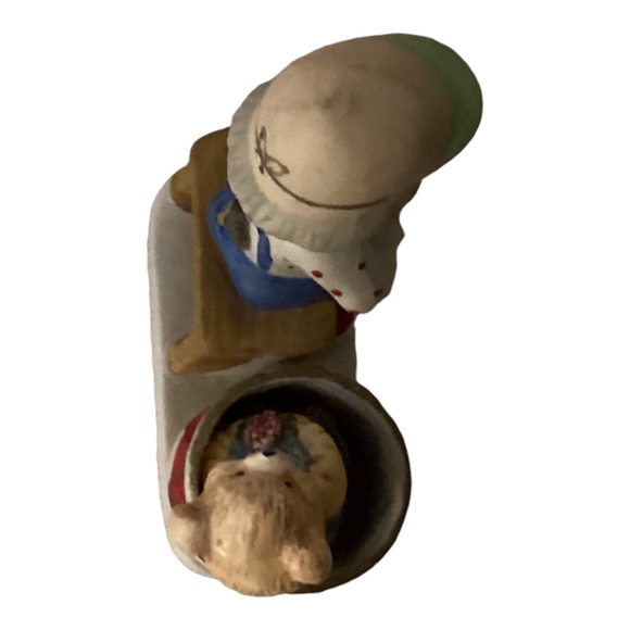 Grandpa Jasco Porcelain Christmas Luvkins Candelholder - Picture 5 of 9